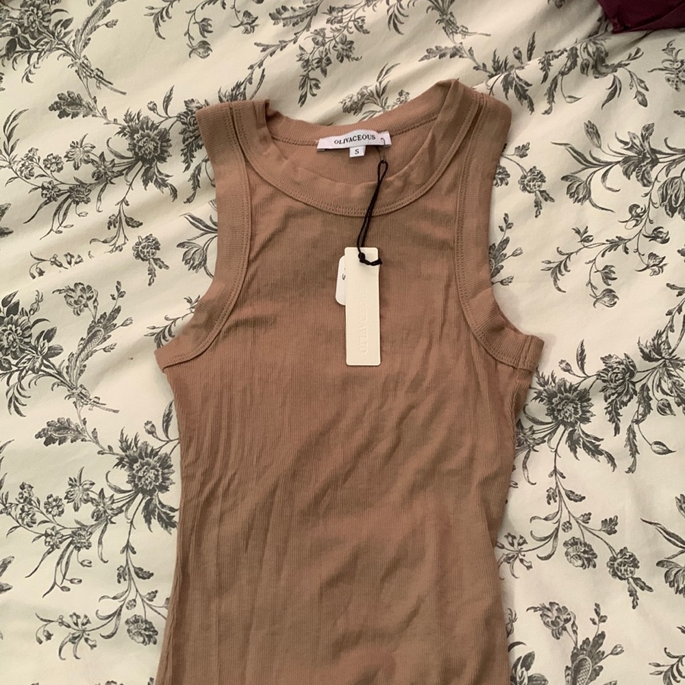 Racerback ribbed tank